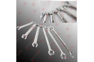  6pc Flare Nut Wrench Set (MM) Metric Drop Forged Carbon Steel Wrench